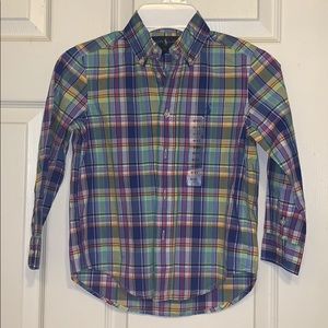 Boys Polo Ralph Lauren Plaid Button Down 4t